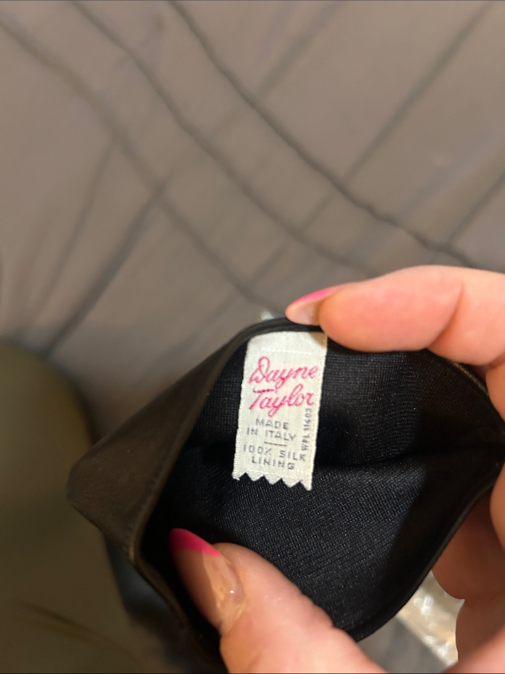 Black Silk Lined Women's Gloves